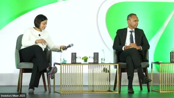Lupin CEO Vinita Gupta and MD Nilesh Gupta At The FY25 Investor Meet